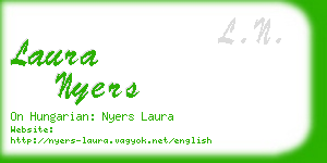 laura nyers business card